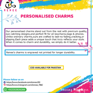 Personalized tumbler charms