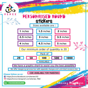 Personalized round stickers